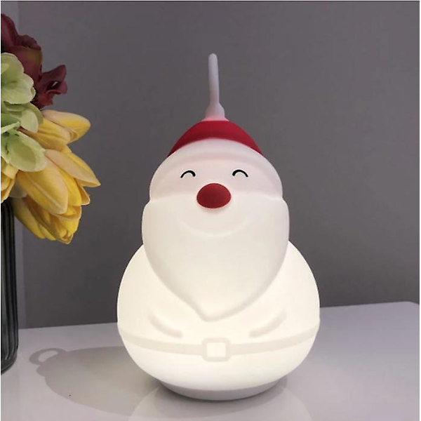 Julenissen LED Nattlampe USB-ladet Fjernstyrt LED Nattlys