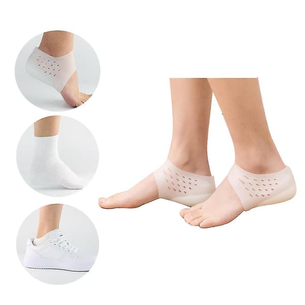 Invisible Height Increase Gel Heel Pads Foot Massage Orthopedic Arch Support