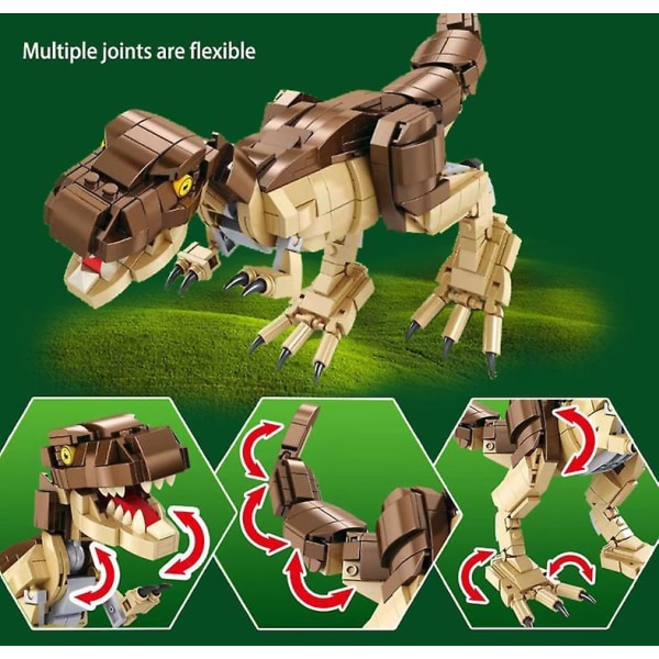 Jurassic Park T. rex Rampage Building Blocks Dinosaur  Toys