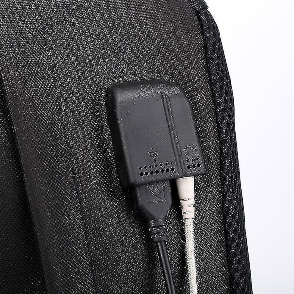 Ny Luminous Ub Oppladbar Ryggsekk Tiktok Ryggsekk Tiktok Bånd Student Skolesekk Black 4