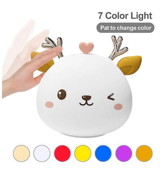 Rechargeable Night Light Deer Silicone Night Lights