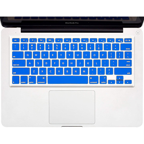 Macbook Keyboard Cover Compatible With Older Version Macbook Pro 13, 15, 17 Inch Blue