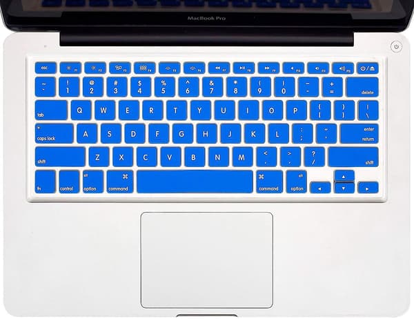Macbook tastaturdeksel kompatibelt med eldre versjon Macbook Pro 13, 15, 17 tommer Blue