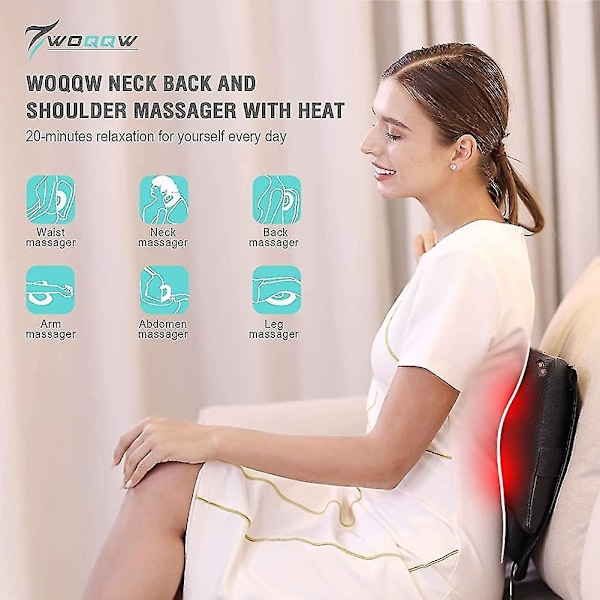 Back Massager,  Shiatsu Back And Neck Massager,  Deeper Tissue Kneading