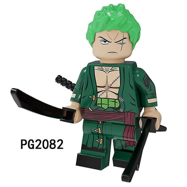 8 stk. One Piece Luffy Sauron Sanji Samlede Byggeklods Minifigur Legetøj