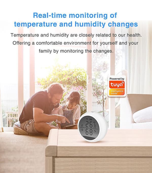 Tuya Wifi Temperature And Humidity Sensor