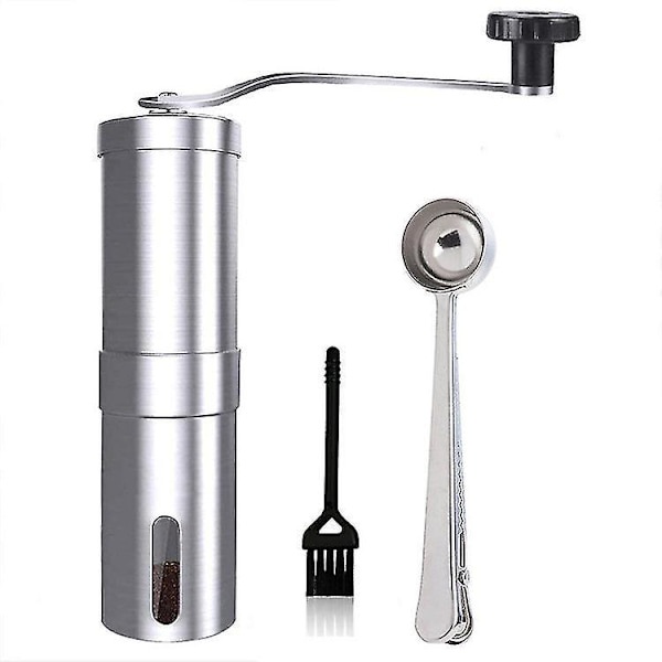 Bærbar Håndkværn i Rustfrit Stål Bean Grinder Håndkværn D
