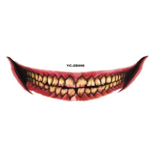 1/12 kpl Halloween Pilailu Meikki Väliaikainen Tatuointi Tattoo stickers 06