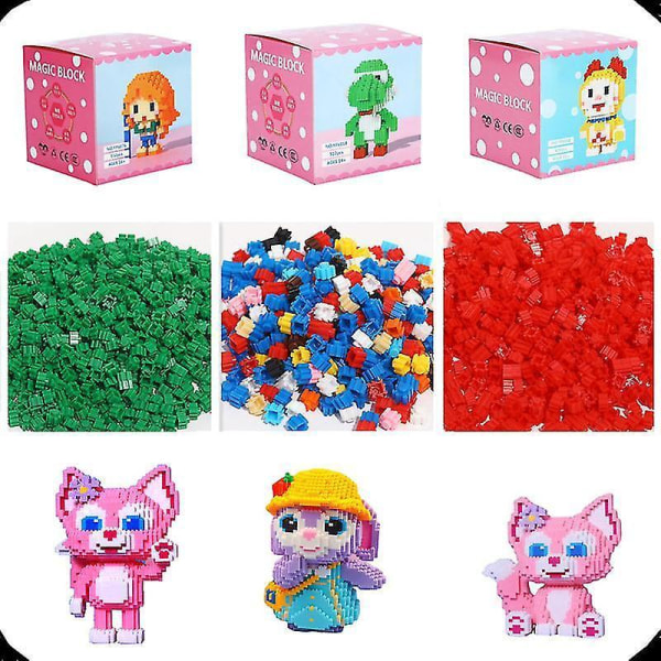 Vorallme Toy Building Blocks Stall Small Particles High Difficulty Puzzle Assembled Toys-style 69