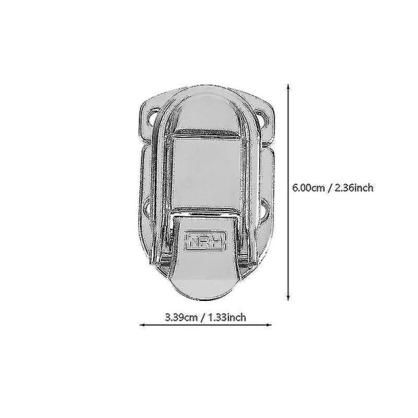 3pcs Aluminum Case Buckle Clip Clasp Practical Lock Catch Latches Hasps For Box Suitcase