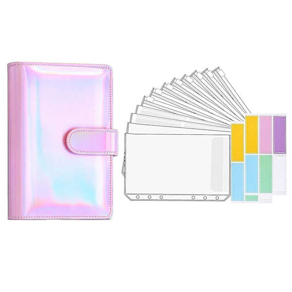 Budget Planner Kontant Binder Kuvert Laser Pink-14pcs