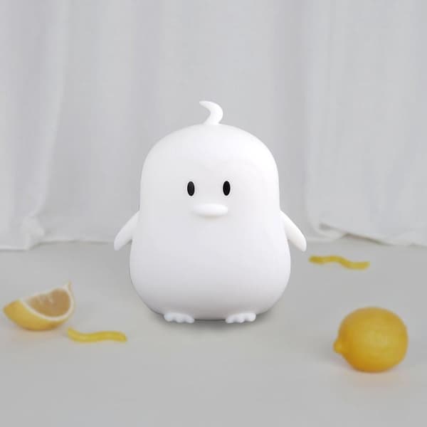 Penguin LED Night Light Touch Sensor USB Rechargeable Silicone Lamp