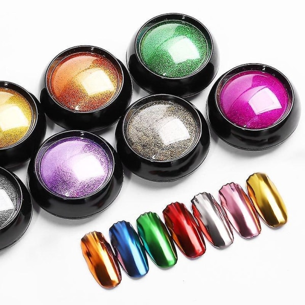 Dippepulver Krom Spejl Glitter - Pigment til Negle 5