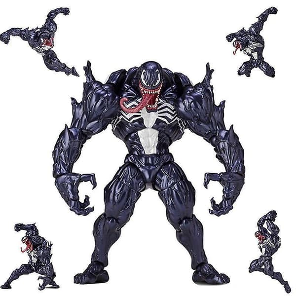 Anime Brugt Sort Venom Dukke Model Legetøj Samlet Stil Model (16cm) Red