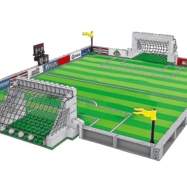 Ausini Football Field Building Block Toy Boy Mini Figure Football Player Builder City