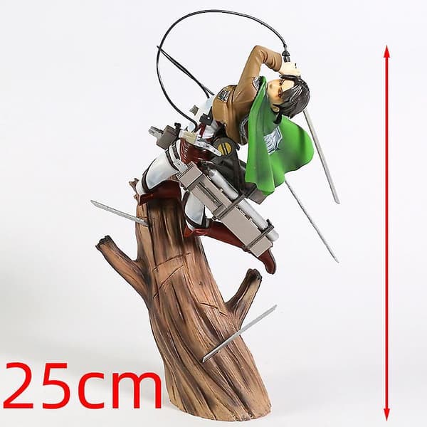 Attack On Titan Mikasa Levi Ackerman Renewal Package Ver. Samlefigur Figur Modell Statue 25cm no box