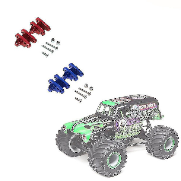 2pcs Metal Front Rear Lower Shock Absorber Mount Bracket Compatible With Losi Red