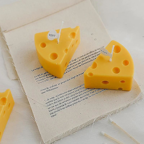 1 Piece Handmade Cheese Candle Triangle Square Scented Candle Bean Wax Scented Candle Creative Home
