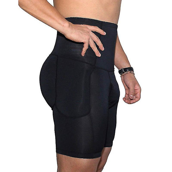 Men Butt Lifter Padded Underwear Buttocks Booster Enhancer Hip Shaper Boxer Shorts XL