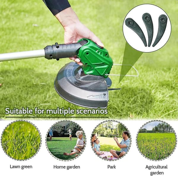 Lawn Mower Knife, Plastic Replacement Knife, Lawn Mower Blade Replacement, Replacement Knife Plastic Plastic Knife Blades For Bosch Durablade Trimmer