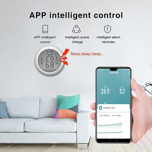 Tuya Wifi Temperature And Humidity Sensor