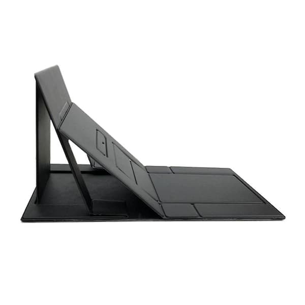 Kontor Hjem Bærbar Laptop Stand Foldbar Holder Computer Justerbar PU Læder