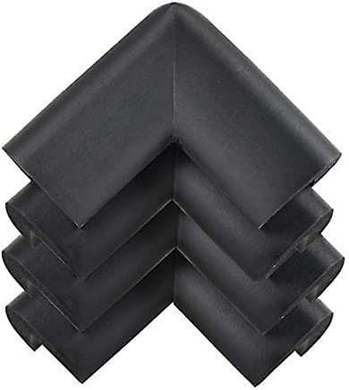12 Pcs Corner Cushion Thickened Foam Soft Anti- Collision Cover Table Protector Desk Cover Black