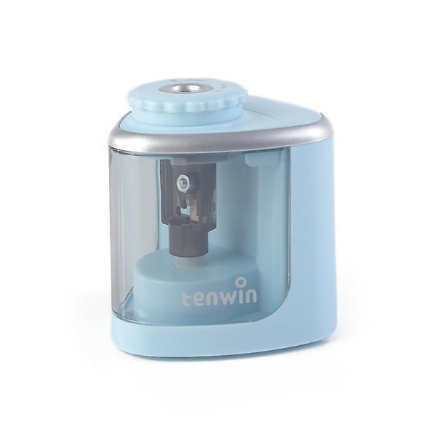Electric Pencil Sharpener Battery Operated Automatic Sharpener For Home School Office Blue