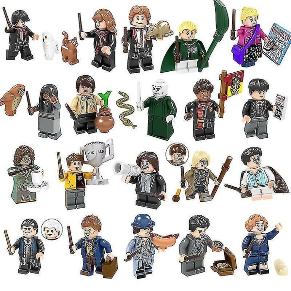 20pcs Harry Potter Series Assembled Set Build Blocks Toys For Kids Adult Christmas Gift