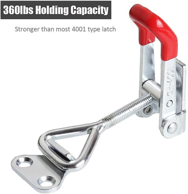 6pcs Toggle Catch Latch Toggle Clamp Latch Hasp Heavy Duty 100kg/220lbs Holding Capacity