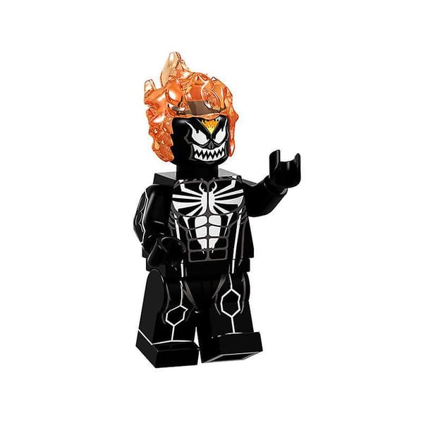 8pcs Superhero Venom Series Us Team Spider-man Ghost Rider Assembled Building Block Mini Toy