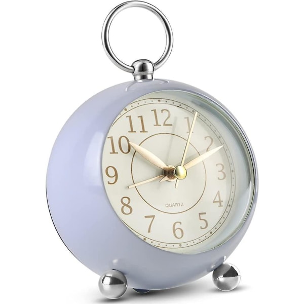 Silent Bedside Clocks Battery Operated Non Ticking Desk Clock Analogue Alarm Clock