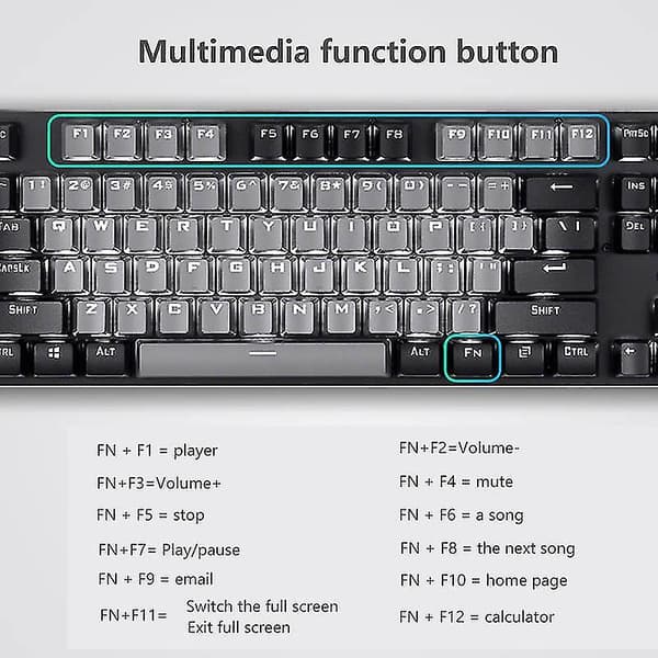 Usb Wired Keyboard Desktop Mechanical Keyboard Gaming Mechanical Keyboard Mechanical Keyboard (white And Pink)