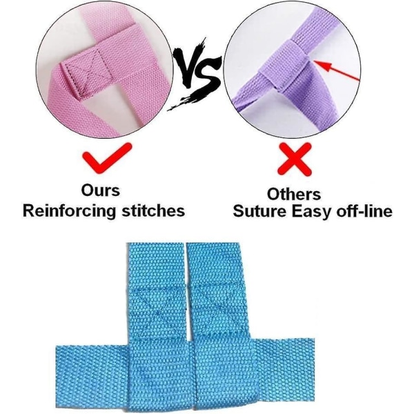 Slitesterk Yogamatte Sele Stropp, Yogamatte Bærestropp Lavender