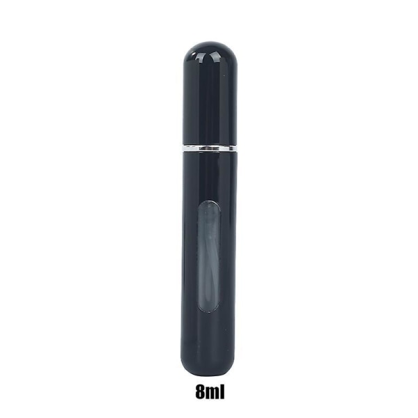 8ml Portable Mini Refillable Perfume Bottle With Spray 8ml black