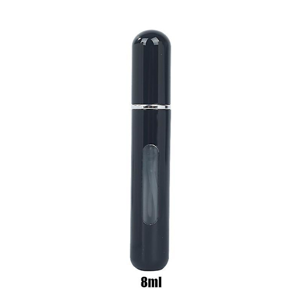 8ml Portable Mini Refillable Perfume Bottle With Spray 8ml black