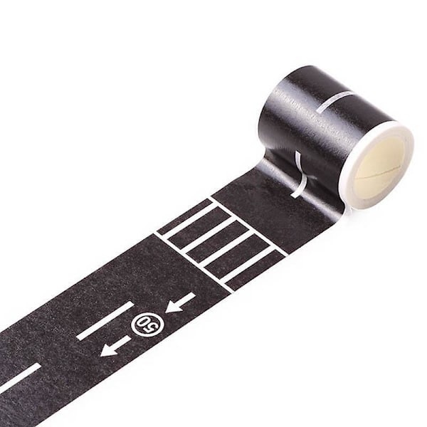 Leketøysbil Vei Selvklebende Tape Avtakbar Lekerom DIY Bane Gulv Klistremerke D