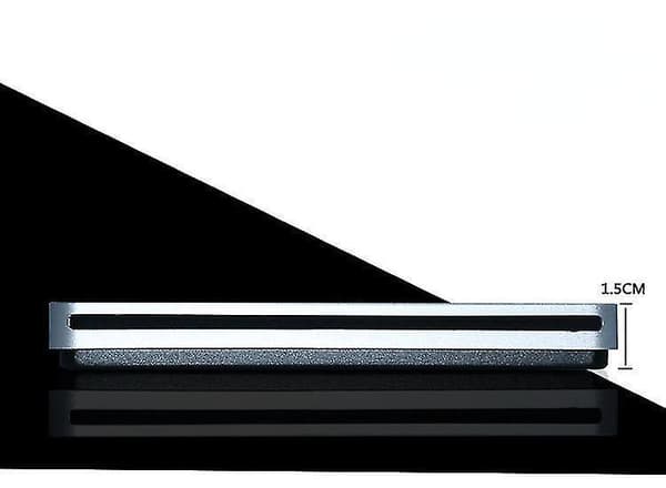 Apple Macbook Pro Air Mac Pc Laptop Usb External Slot In Cd / Dvd Drive Burner gray