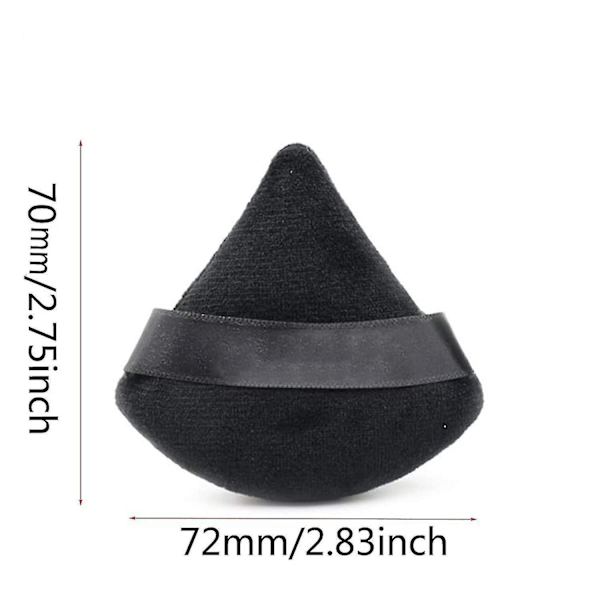2 Pack Soft Cotton Makeup Puffs Mini Face Makeup Sponge Face Triangle Powder Puff