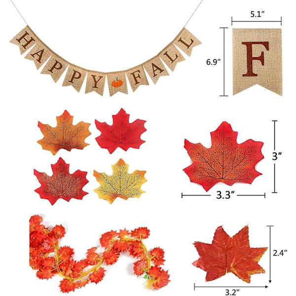 Efterår Græskar Sækkelærred Banner Efterår Sækkelærred Banner Buffalo Plaid Græskar Krans Thanksgiving Høst