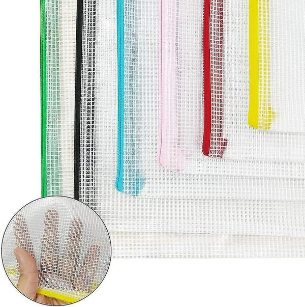 Plastic Wallets - 24 Pcs Plastic Folders Document Wallets A5 Ziplock Bags Plastic Pockets  Gift