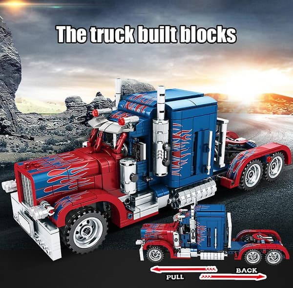 849pcs City Classic Pull Back Car Building Blocks Toys for Boys
