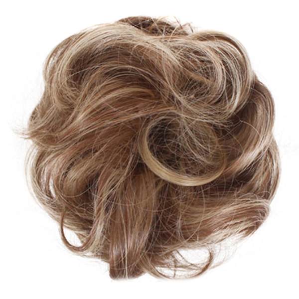 Easy To Wear Stylish Hair Scrunchies Naturally Messy Curly Bun Hair Extension 7