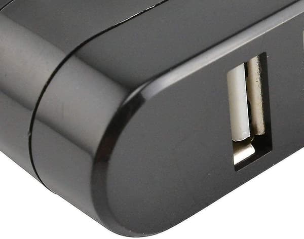Kompakt Størrelse Højhastigheds Usb 2.0 Hub Sort Mini Usb 3 Ports Roterer Splitter