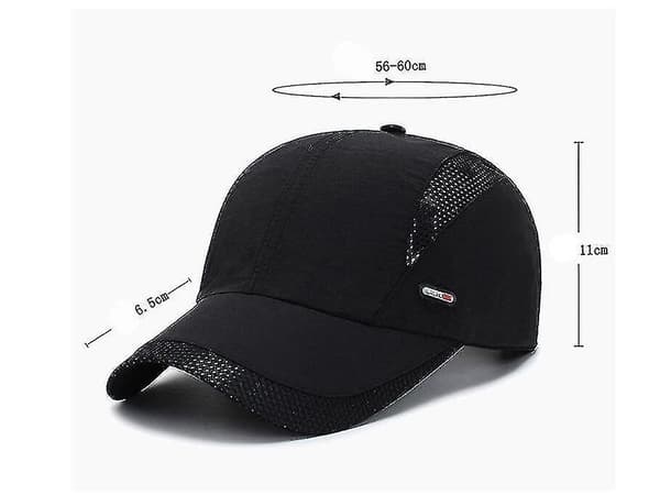Baseball Dad Cap Justerbar Størrelse For Løping, Trening og Utendørsaktiviteter