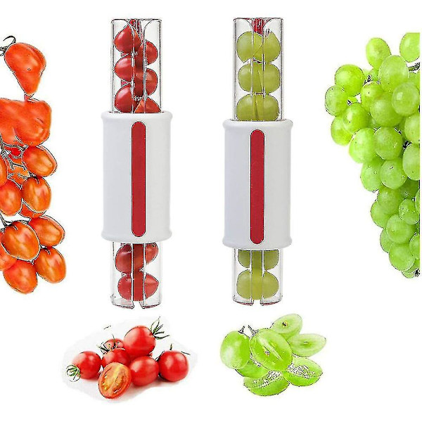 Fruit Vegetable Cutter Grape Cherry Tomato Zip Slicer Peeler Fruit Cutter Kitchen Tool