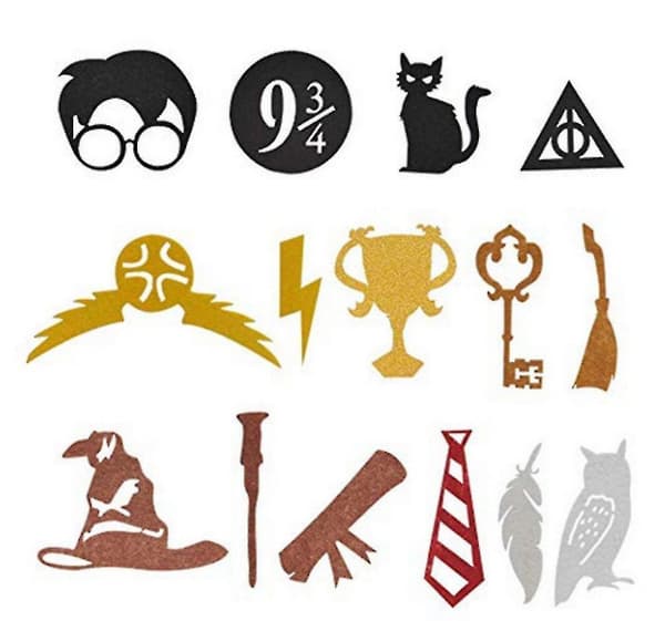 49 stk. Barnebursdagsdekorasjon, Harry Potter-temafestdekorasjon