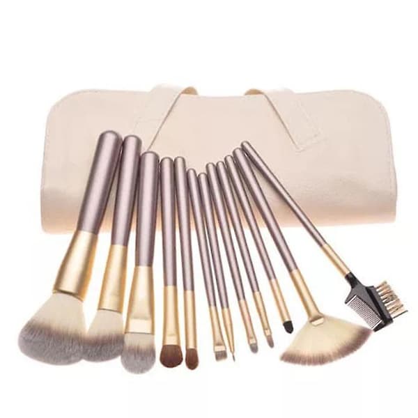 12/18/24pcs Makeup Brush Set Wooden Handle Foundation Brush Makeup Tools Makeup Brushes Set 12Pcs