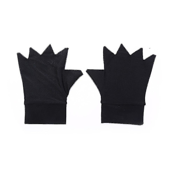 1 Par Sorte Magnetiske Terapi Fingerløse Handsker Artritis Smerter
