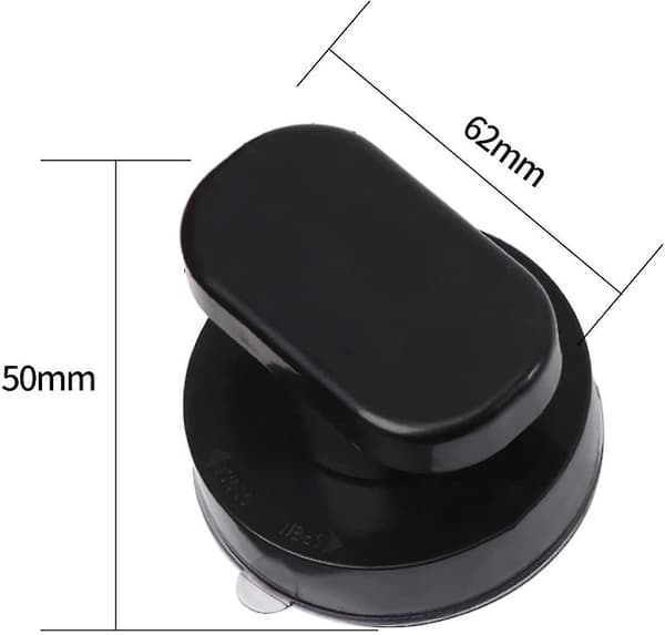 2 Pcs Suction Cup Door Handles Suction Cup Handle Black Suction Cup Handle Suitable For Cabinet Glas